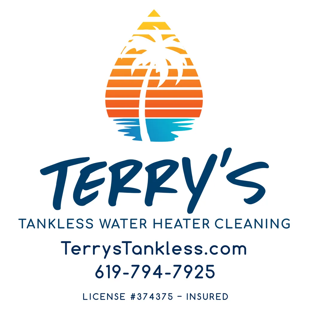 Terry's Tankless Water Heater Cleaning — TerrysTankless.com · 619-794-7925 · License #374375, insured